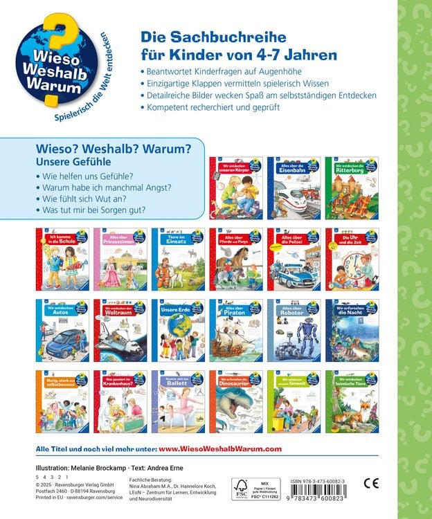 Produktbild: Wieso? Weshalb? Warum? Kernreihe, Band 58 - Unsere Gef&uuml;hle