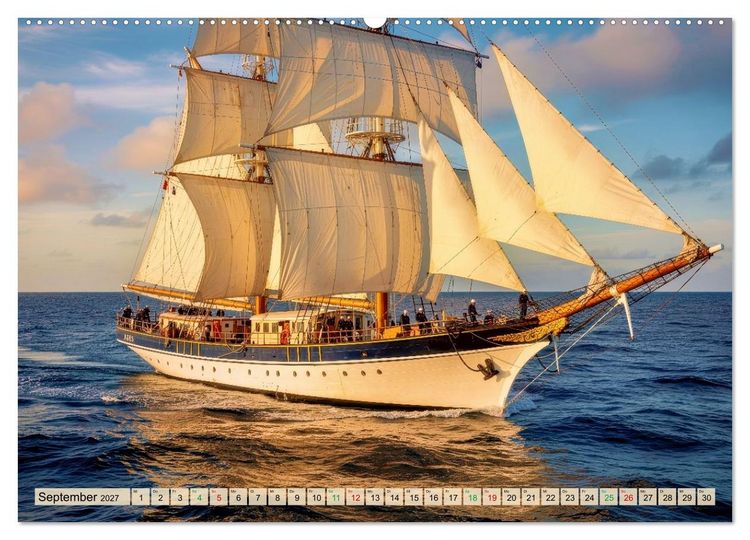 Produktbild: Segelschulschiffe - Weltweit (Wandkalender 2027 DIN A2 quer), CALVENDO Monatskalender