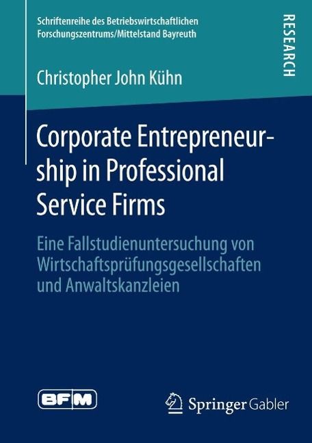 Produktbild: Corporate Entrepreneurship in Professional Service Firms