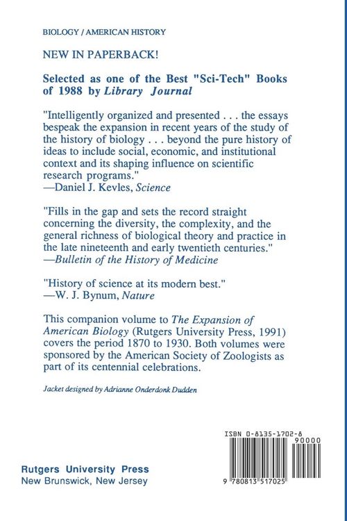 Produktbild: The American Development of Biology