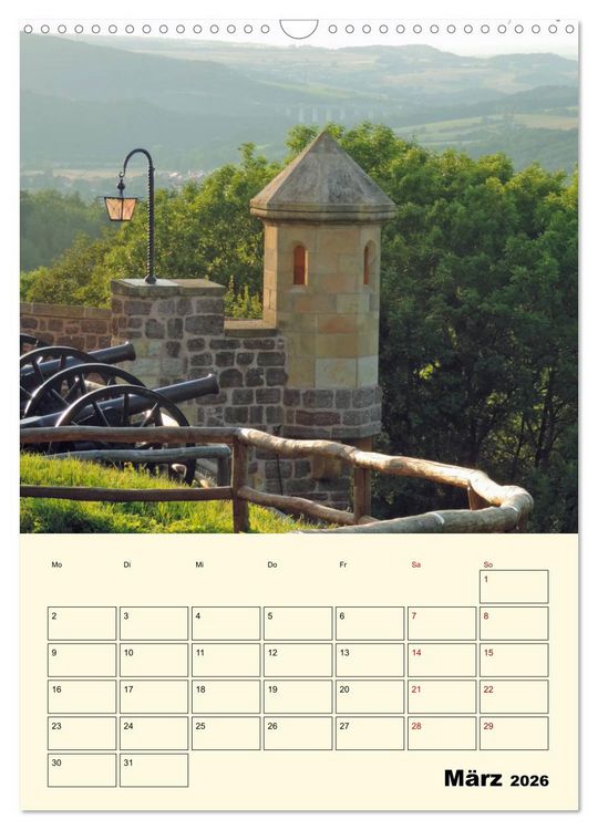 Produktbild: Die Wartburg - Weltkulturerbe in Th&uuml;ringen (Wandkalender 2026 DIN A3 hoch), CALVENDO Monatskalender