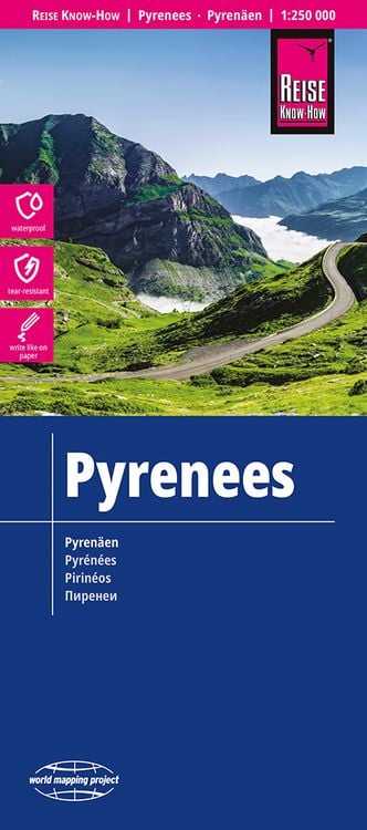 Produktbild: Reise Know-How Landkarte Pyren&auml;en / Pyrenees (1:250.000)
