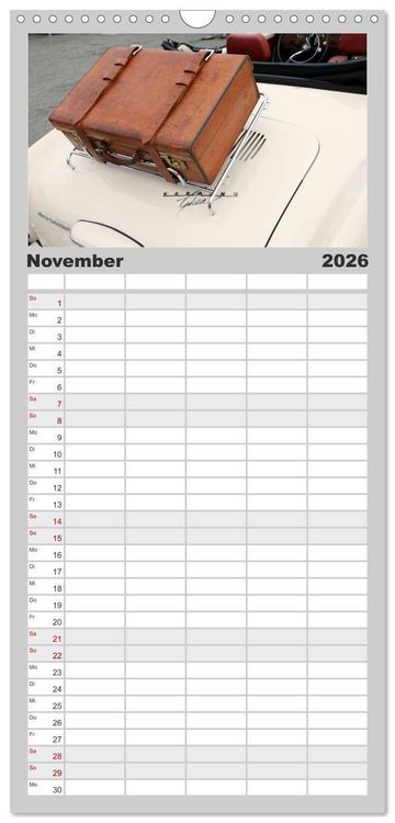 Produktbild: Familienplaner 2026 - Eine Legende lebt. Der Karmann-Ghia mit 5 Spalten (Wandkalender, 21 x 45 cm) CALVENDO