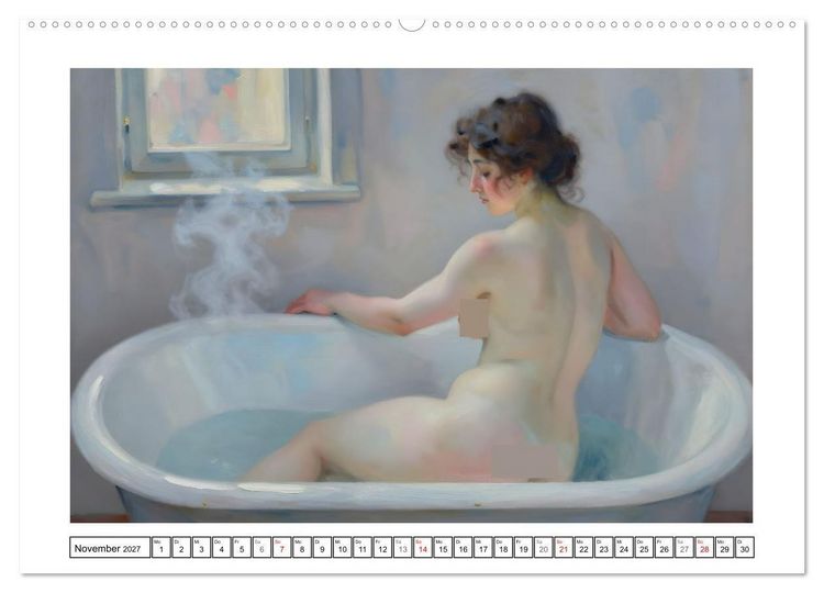Produktbild: Sch&ouml;nheit ohne Schleier - Impressionismus (Wandkalender 2027 DIN A2 quer), CALVENDO Monatskalender