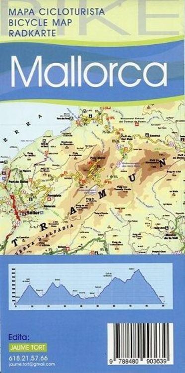 Produktbild: Radwanderkarte Bike Mallorca 1 : 100 000