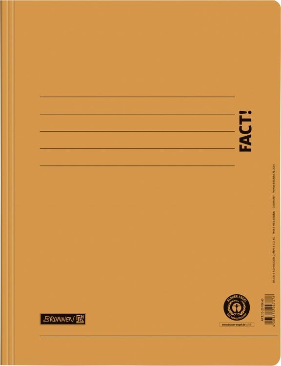 Produktbild: Brunnen Schnellhefter FACT! orange