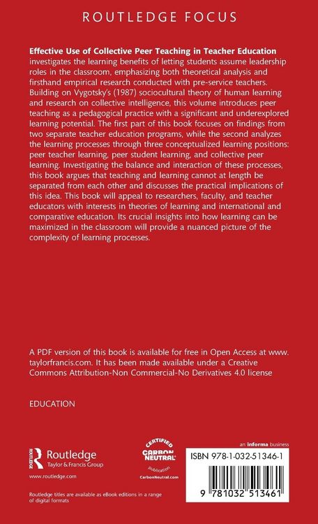 Produktbild: Effective Use of Collective Peer Teaching in Teacher Education
