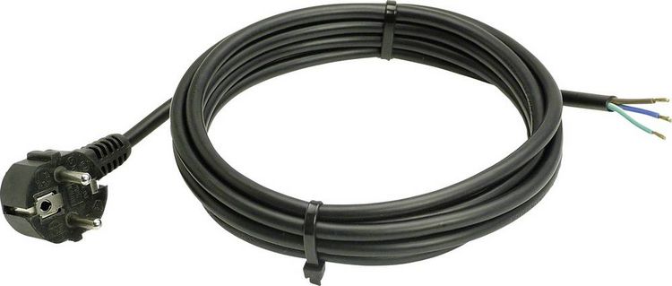 Produktbild: AS Schwabe 70832 Strom Anschlusskabel Schwarz 3.00m