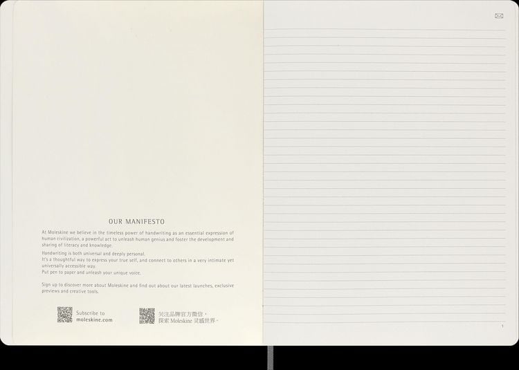 Produktbild: Moleskine Smart Notebook, Extra Large, Ruled, Black, Soft Cover (7.5 x 10)