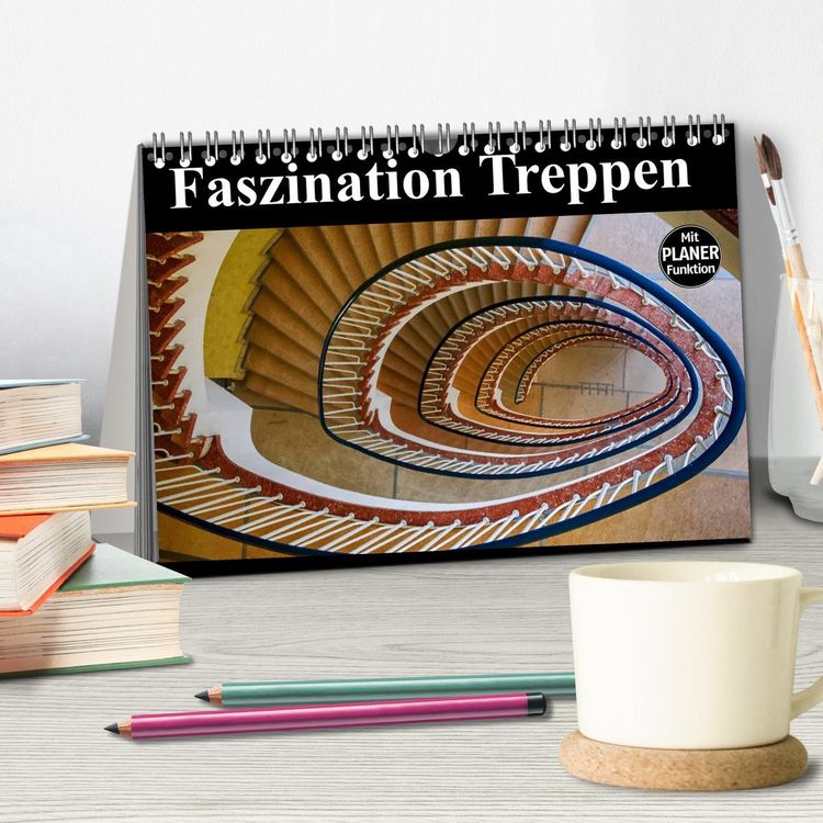 Produktbild: Faszination Treppen (Tischkalender 2026 DIN A5 quer), CALVENDO Monatskalender