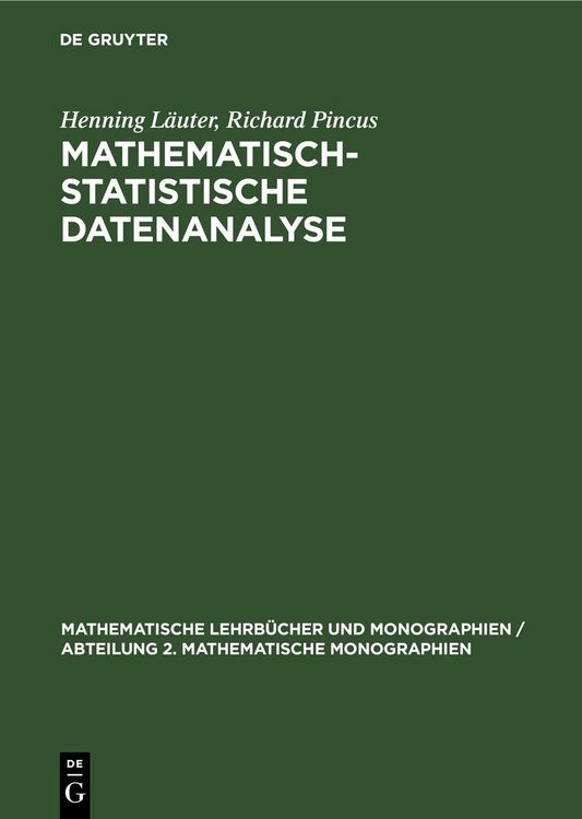 Produktbild: Mathematisch-statistische Datenanalyse