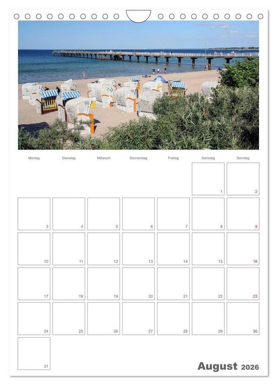 Produktbild: Timmendorfer Strand (Wandkalender 2026 DIN A4 hoch), CALVENDO Monatskalender