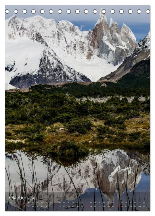Produktbild: Magische Berge Patagoniens: Cerro Torre (Tischkalender 2026 DIN A5 hoch), CALVENDO Monatskalender