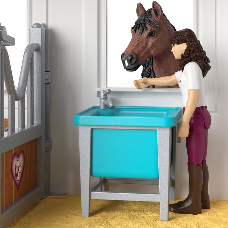 Produktbild: schleich&reg; 42787 - Horse Club, Happy Horse Hospital, Pferdeklinik Heilende Hufe, 64-teilig, Spielset