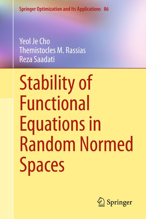 Produktbild: Stability of Functional Equations in Random Normed Spaces