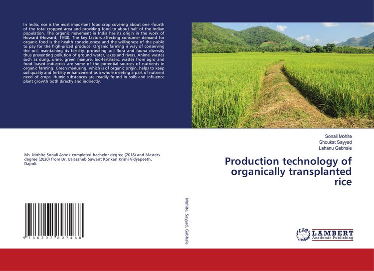 Produktbild: Production technology of organically transplanted rice