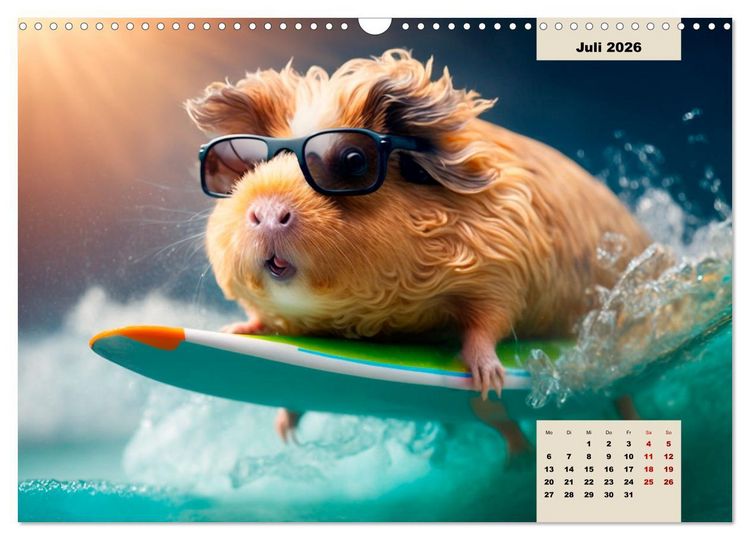 Produktbild: M&auml;rchenhafte Merlis - Schweinegeile Illustrationen (Wandkalender 2026 DIN A3 quer), CALVENDO Monatskalender