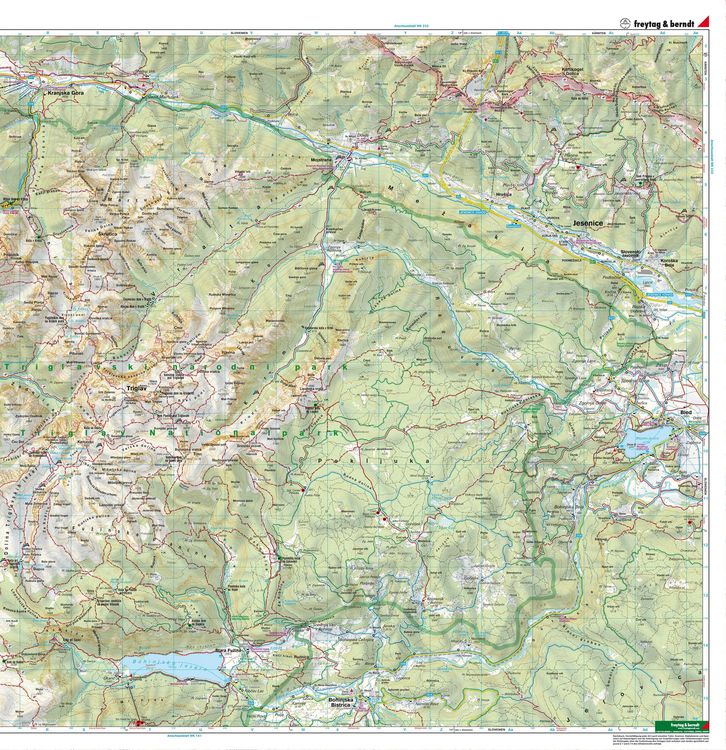 Produktbild: freytag & berndt Wanderkarte Nationalpark Triglav - Kranjska Gora - Planica - Bled 1:35.000