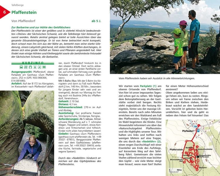 Produktbild: ROTHER Wanderbuch ErlebnisWandern mit Kindern Elbsandsteingebirge