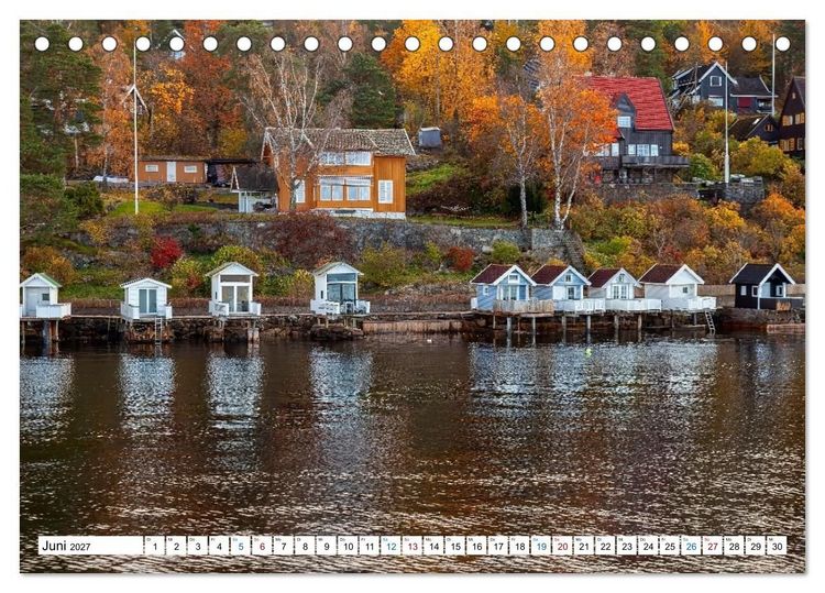 Produktbild: Oslo mit dem Oslofjord (Tischkalender 2027 DIN A5 quer), CALVENDO Monatskalender