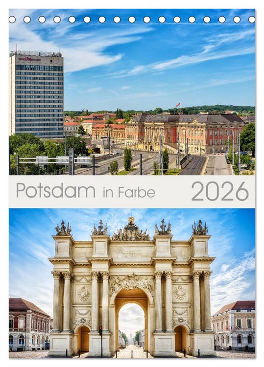 Produktbild: Potsdam in Farbe (Tischkalender 2026 DIN A5 hoch), CALVENDO Monatskalender