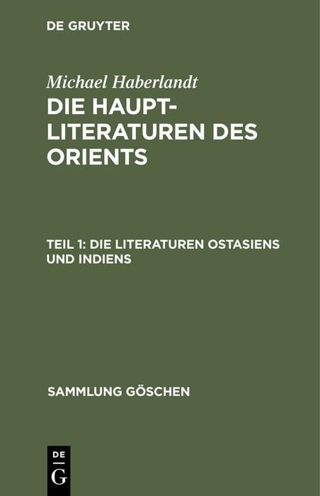 Produktbild: Die Literaturen Ostasiens und Indiens