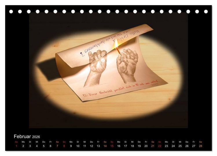 Produktbild: optische T&auml;uschungen 2026 (Tischkalender 2026 DIN A5 quer), CALVENDO Monatskalender