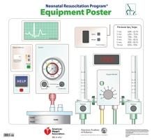 Produktbild: Pediatrics, A:  NRP Equipment Poster, 2016