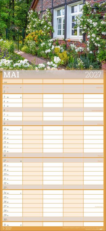 Produktbild: Garten Familienplaner 2027