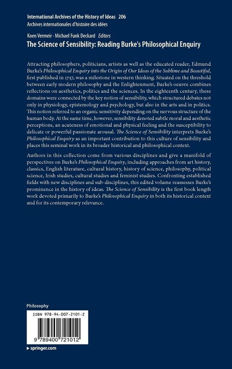 Produktbild: The Science of Sensibility: Reading Burke's Philosophical Enquiry