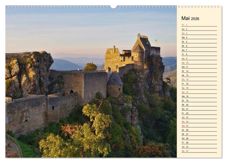 Produktbild: Die Wachau - Bezaubernde Orte an der Donau (hochwertiger Premium Wandkalender 2026 DIN A2 quer), Kunstdruck in Hochglanz