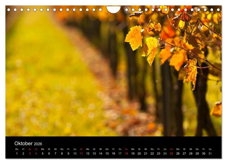 Produktbild: Weinberge im Remstal (Wandkalender 2026 DIN A4 quer), CALVENDO Monatskalender