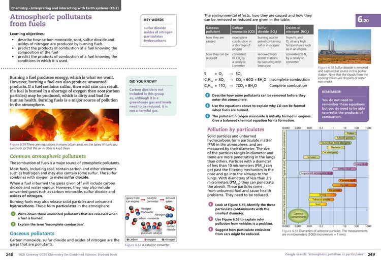 Produktbild: Collins GCSE Science - OCR Gateway GCSE (9-1) Chemistry for Combined Science