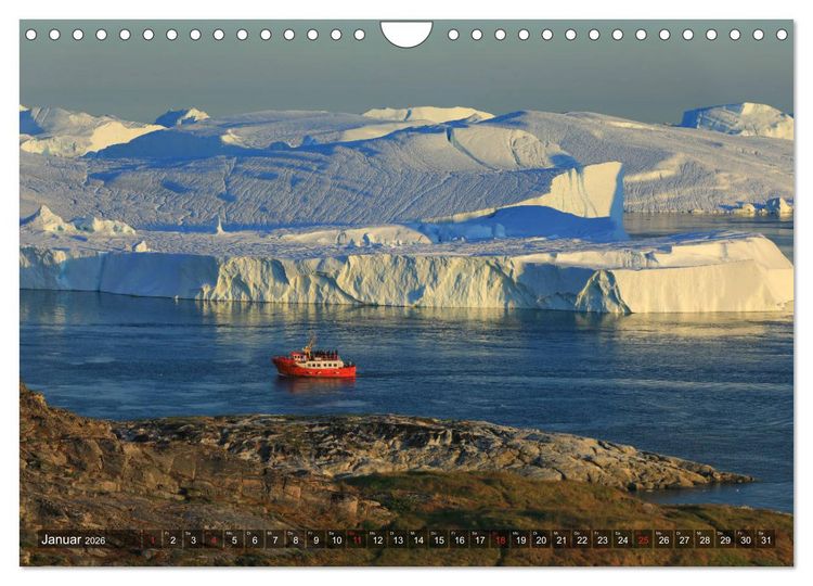 Produktbild: Gr&ouml;nland - Ilulissat und die Diskobucht (Wandkalender 2026 DIN A4 quer), CALVENDO Monatskalender