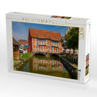Produktbild: CALVENDO Puzzle Das Br&uuml;ckenhaus von Wismar | 1000 Teile Lege-Gr&ouml;&szlig;e 64x48cm Foto-Puzzle f&uuml;r gl&uuml;ckliche Stunden