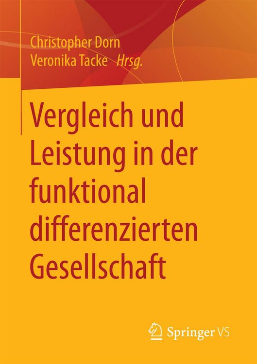 Produktbild: Vergleich und Leistung in der funktional differenzierten Gesellschaft