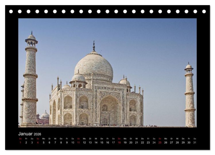 Produktbild: Taj Mahal (Tischkalender 2026 DIN A5 quer), CALVENDO Monatskalender