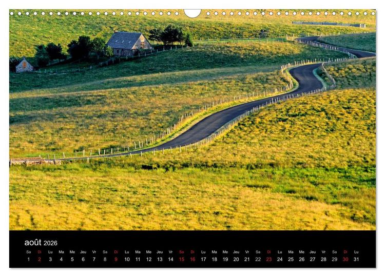 Produktbild: AUBRAC (Calendrier mural 2026 DIN A3 vertical), CALVENDO calendrier mensuel