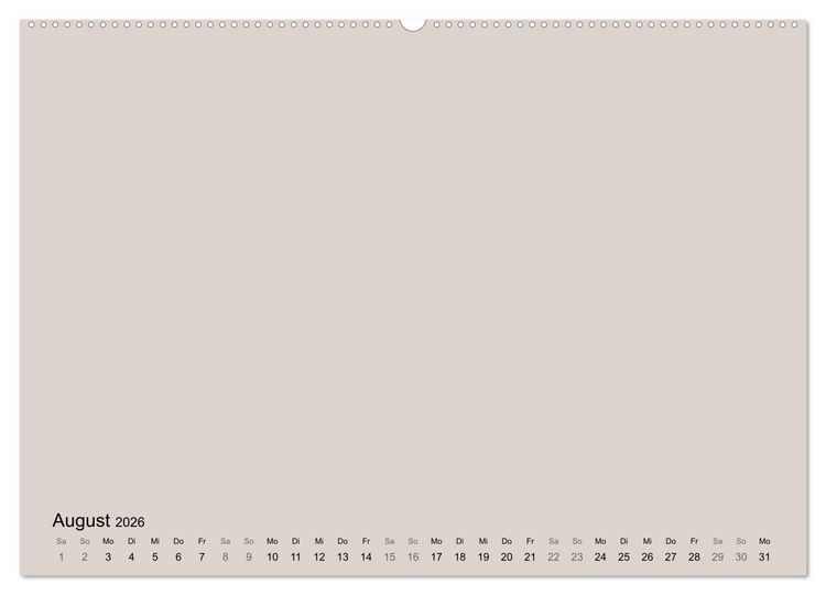 Produktbild: DIY Bastel-Kalender -Erdige Pastell Farben- Zum Selbstgestalten (Wandkalender 2026 DIN A2 quer), CALVENDO Monatskalender