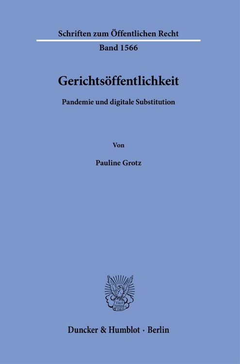 Produktbild: Gerichts&ouml;ffentlichkeit