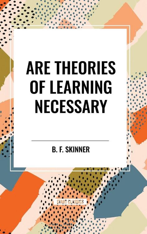 Produktbild: Are Theories of Learning Necessary