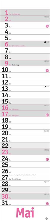 Produktbild: Langplaner, pink 2027