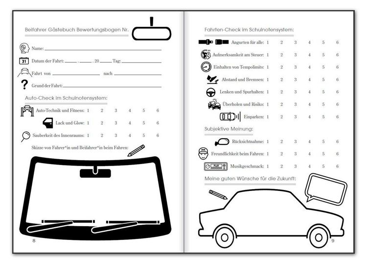 Produktbild: Endlich Auto! Beifahrer G&auml;stebuch und Safety Guide