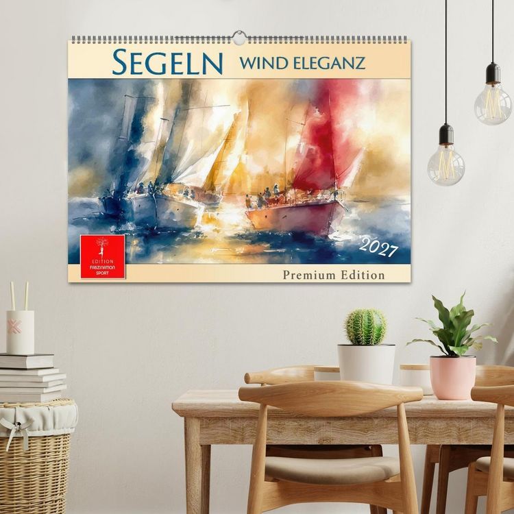 Produktbild: Segeln - Wind Eleganz (Wandkalender 2027 DIN A2 quer), CALVENDO Monatskalender