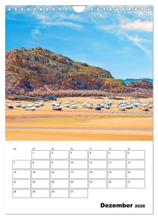 Produktbild: Malerische Bretagne - Reiseplaner (Wandkalender 2026 DIN A4 hoch), CALVENDO Monatskalender