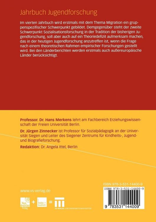 Produktbild: Jahrbuch Jugendforschung