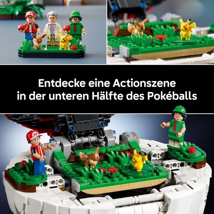 Produktbild: LEGO Pok&eacute;mon Pok&eacute;ball mit Beeindruckenden Trainermomenten Modellbau 72154