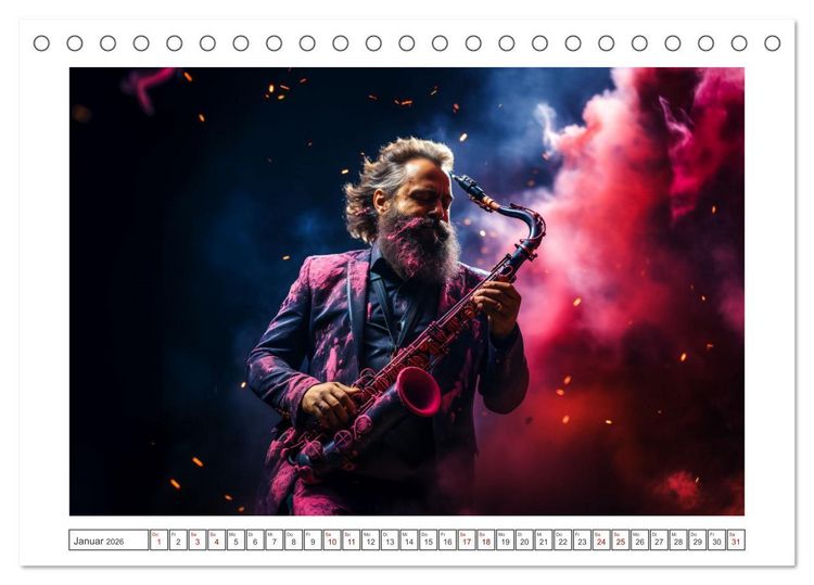 Produktbild: Konzert der Farben (Tischkalender 2026 DIN A5 quer), CALVENDO Monatskalender