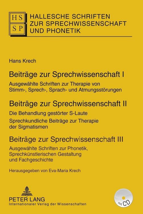 Produktbild: Beitr&auml;ge zur Sprechwissenschaft I&ndash;III