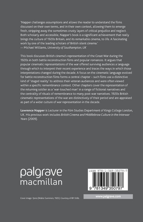 Produktbild: The Great War in Popular British Cinema of the 1920s